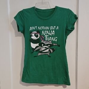 Green Ninja Graphic Tee Size Small